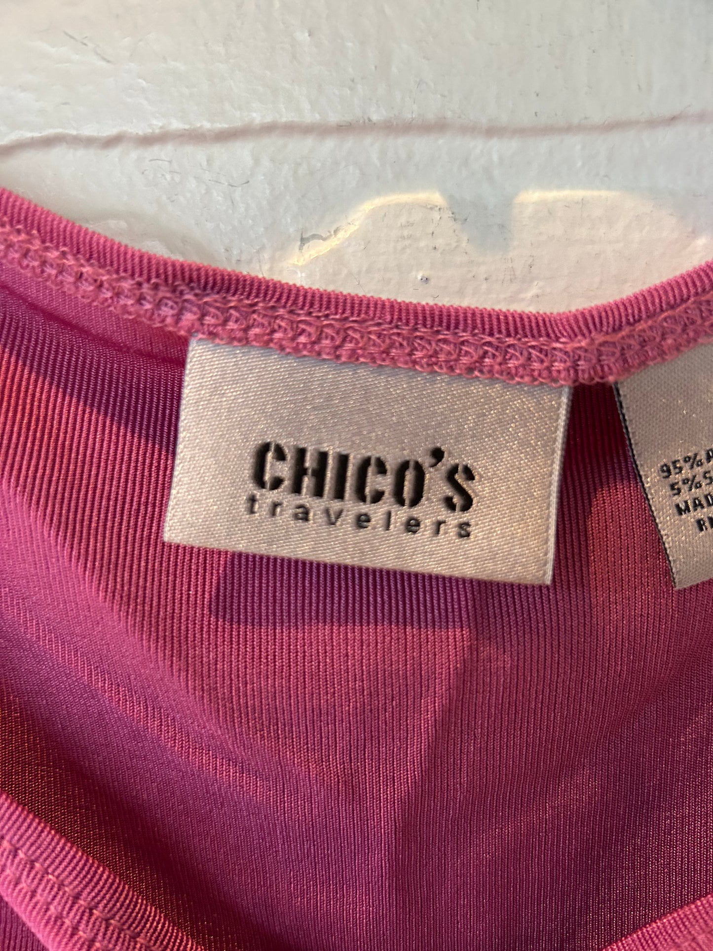 Top Sleeveless By Chicos In Pink, Size: Xl