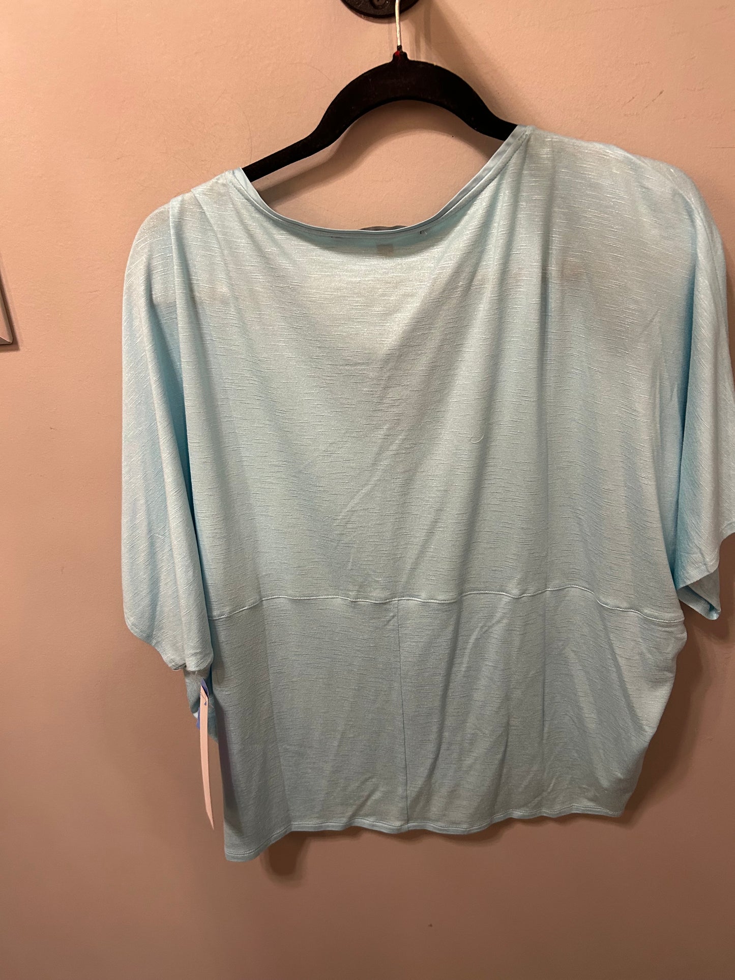 Top Short Sleeve By White House Black Market In Blue, Size: L