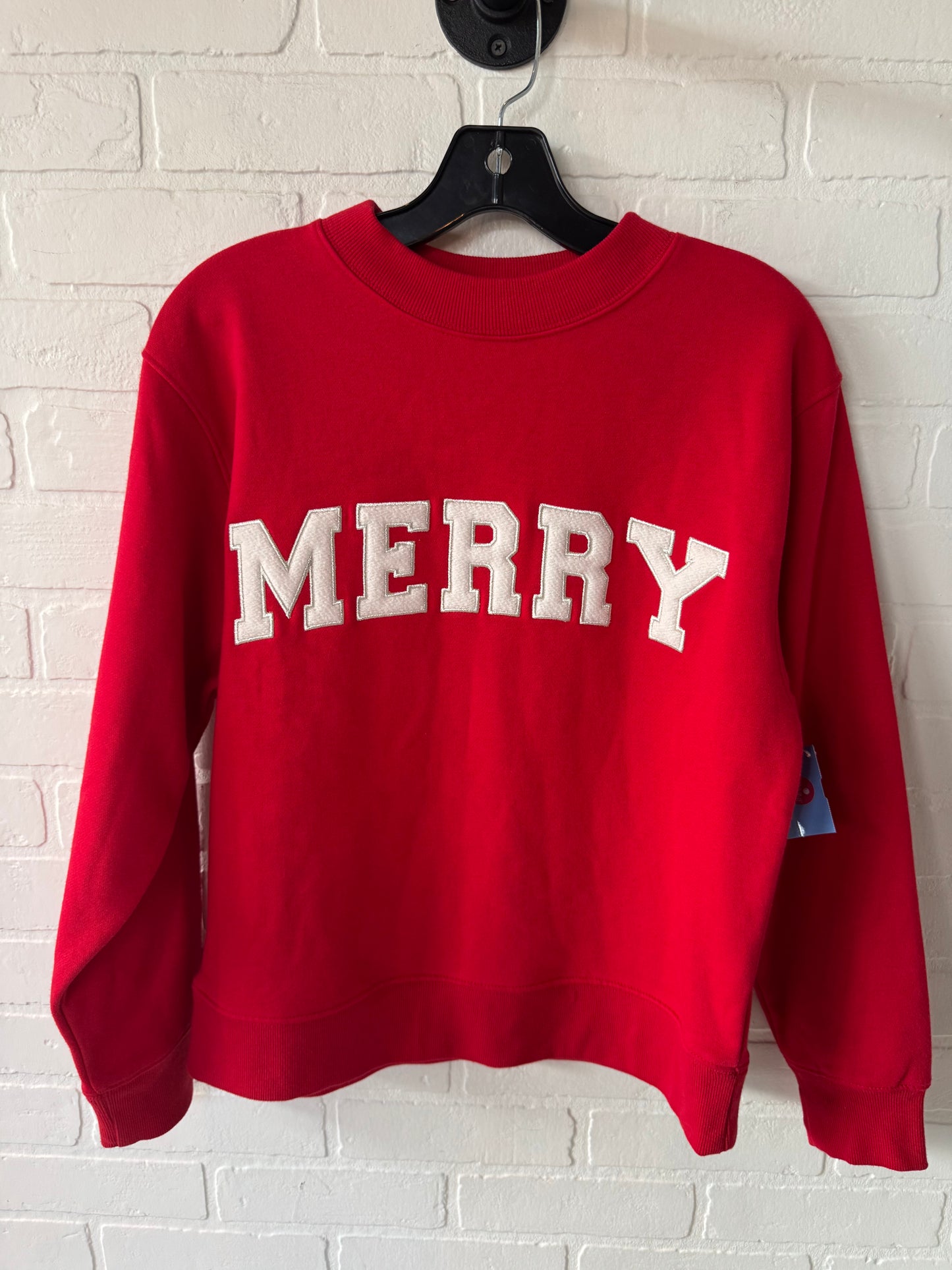 Sweatshirt Crewneck By Universal Thread In Red & White, Size: Xs