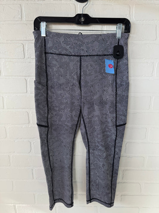 Athletic Capris By Lululemon In Black & White, Size: 8