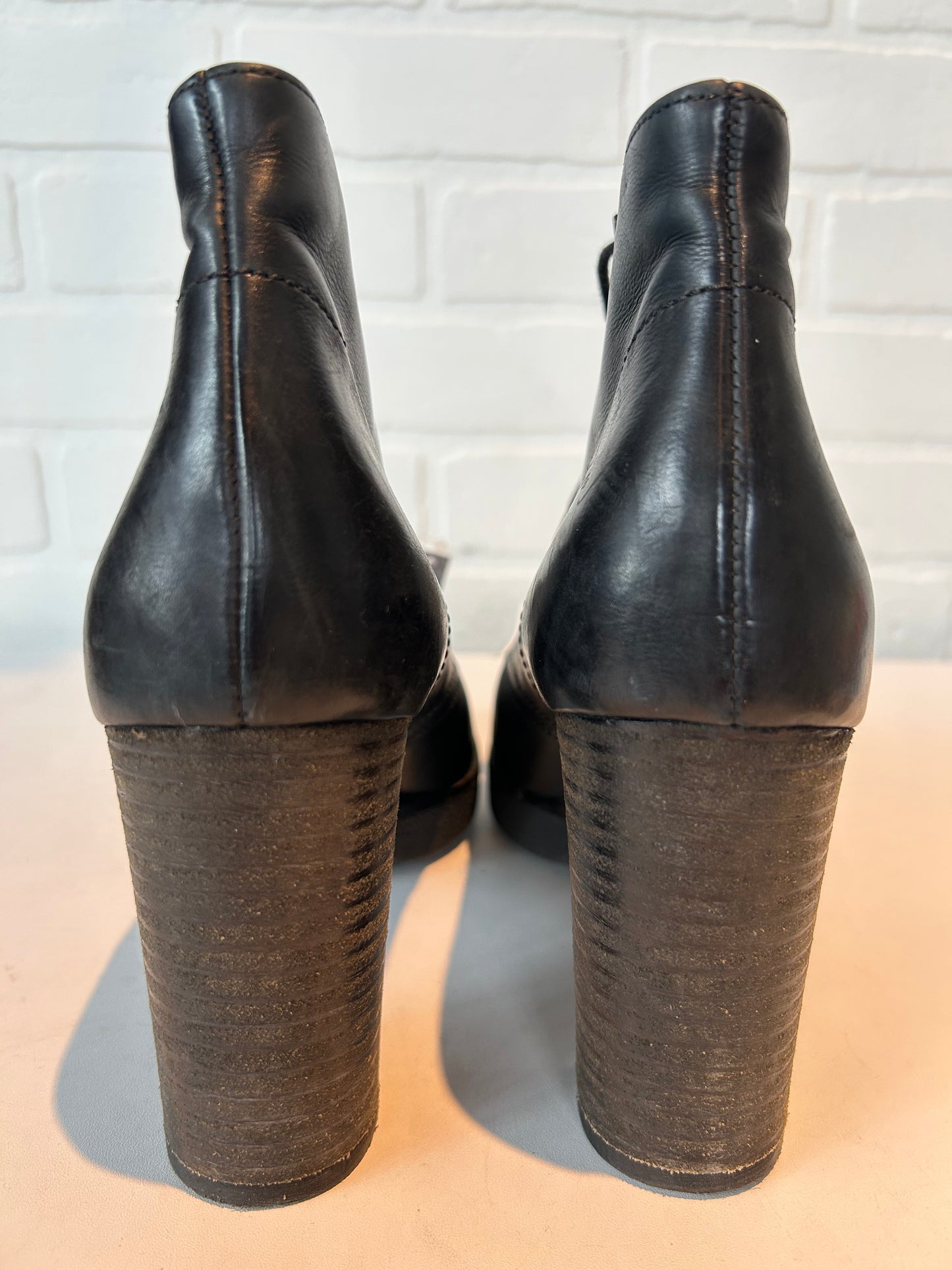 Boots Ankle Heels By Paul Green In Black, Size: 8.5