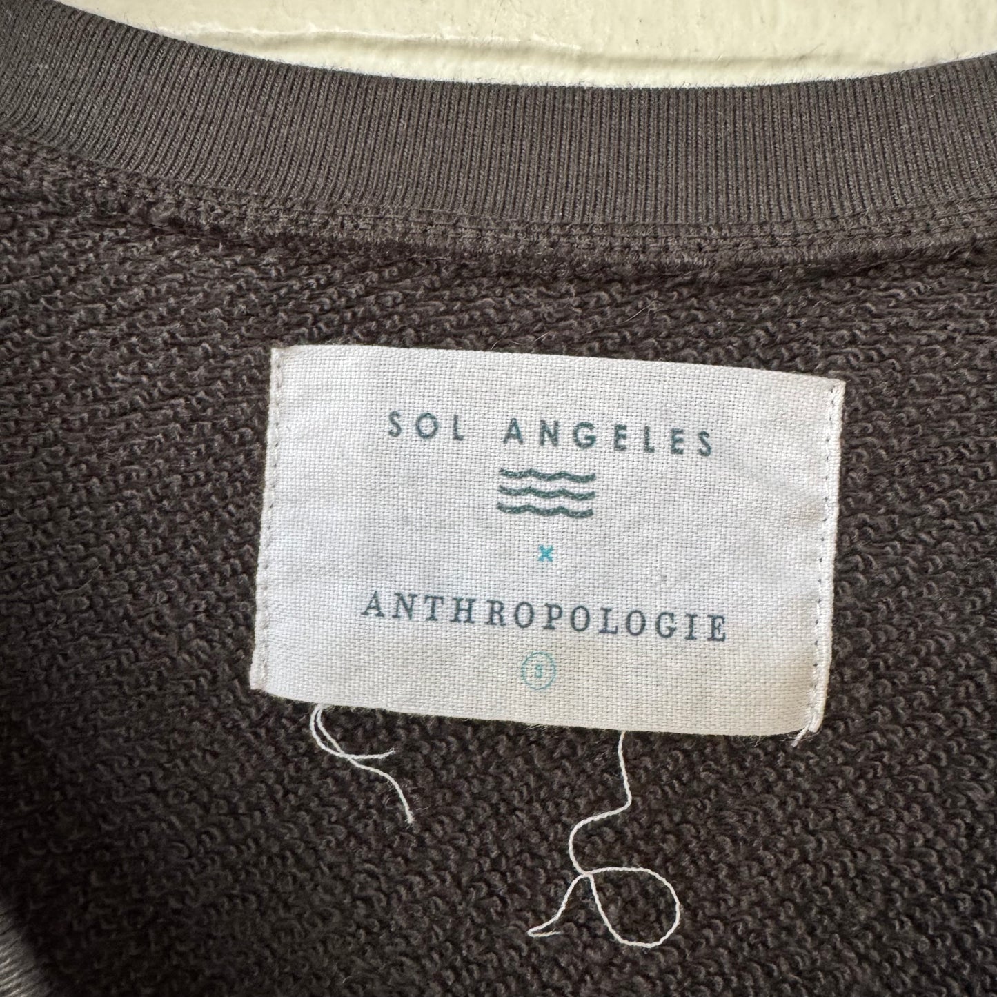 Sweatshirt Crewneck By Sol Angeles In Grey & White, Size: S