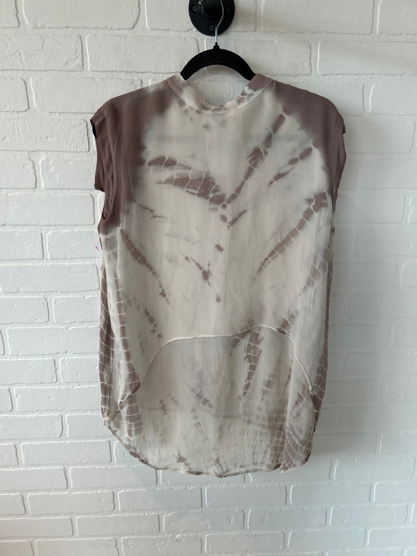 Top Sleeveless By Young Fabulous & Broke In Brown & Cream, Size: M