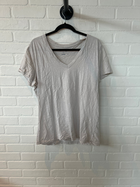 Top Short Sleeve Basic By Universal Thread In Tan, Size: Xl