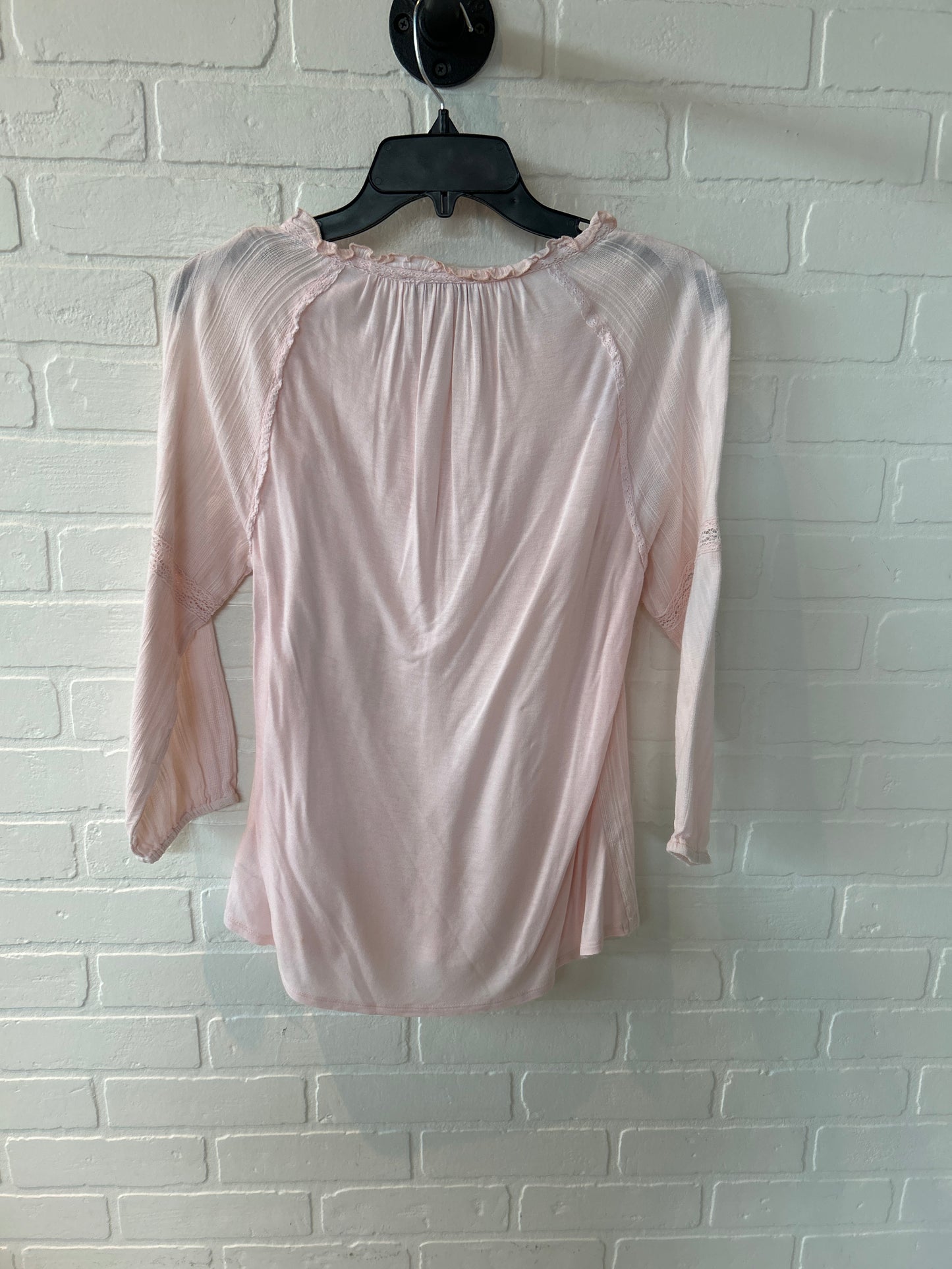 Top Long Sleeve By Vintage America In Pink, Size: Xs