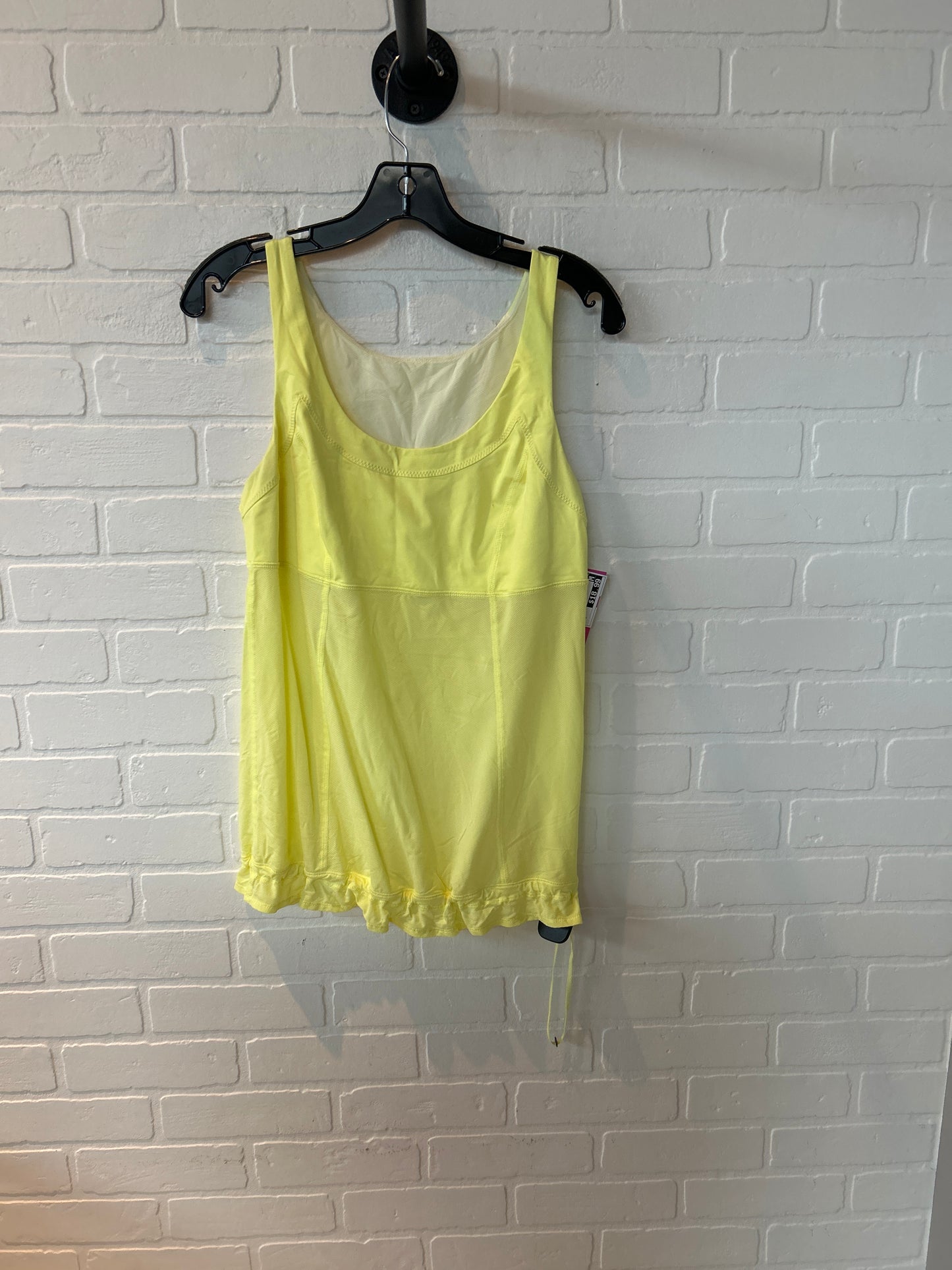 Athletic Tank Top By Lululemon In Yellow, Size: M