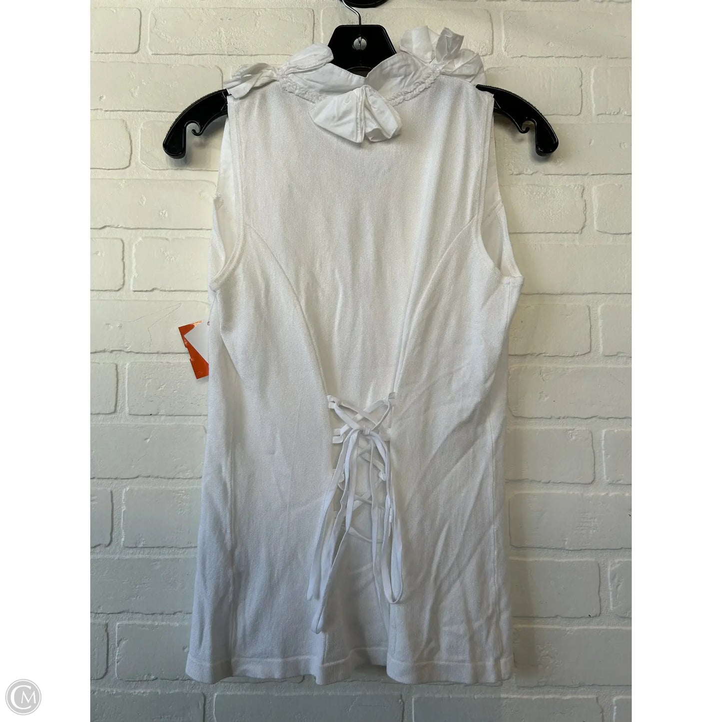 Top Sleeveless By GABBY L EDEN In White, Size: M