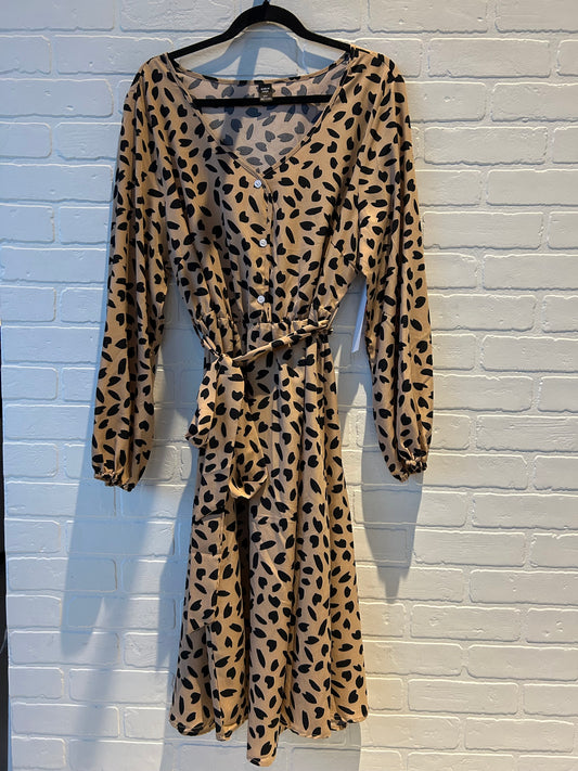 Dress Work By Shein In Black & Tan, Size: 2x