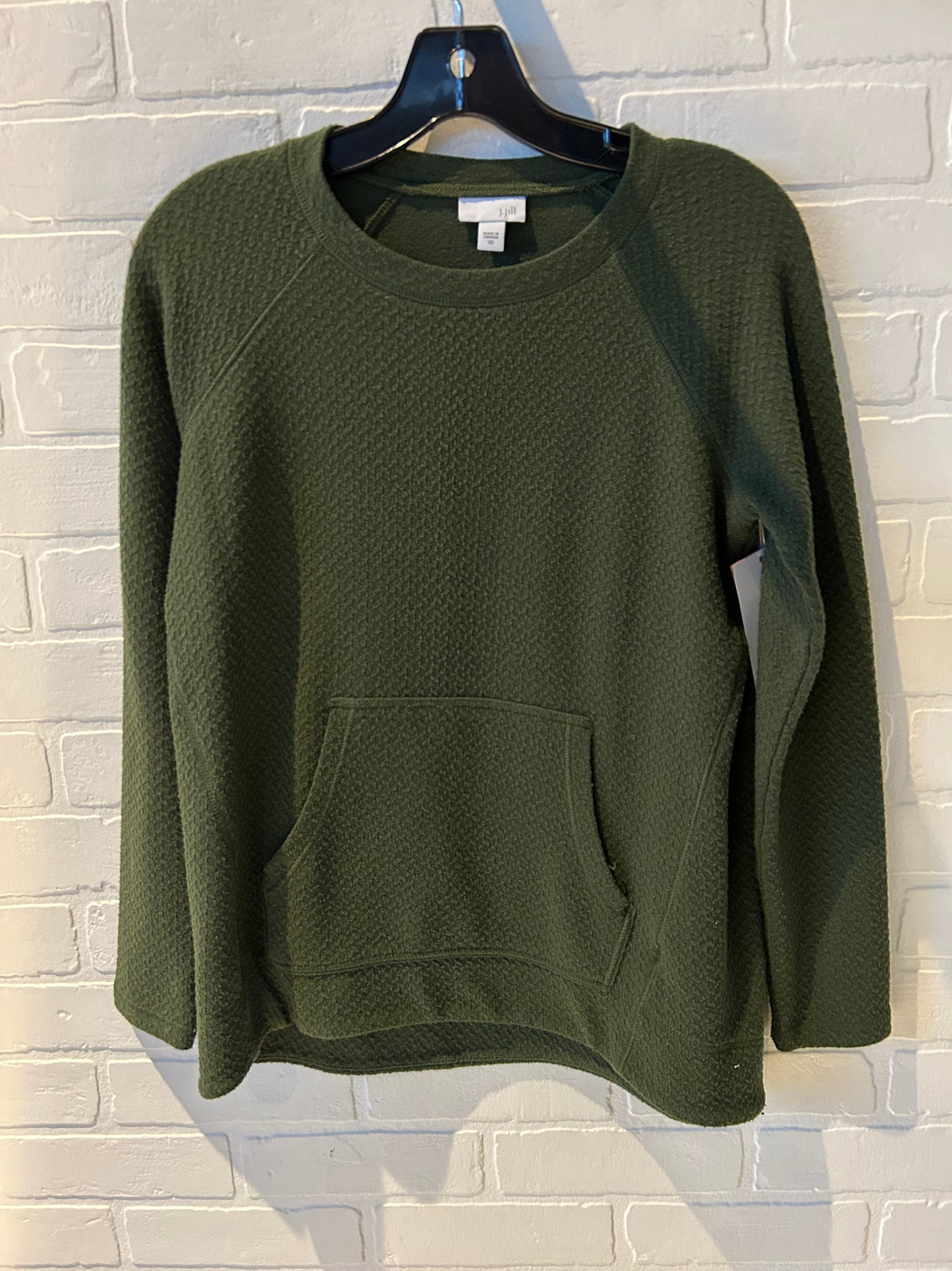 Top Long Sleeve By J. Jill In Green, Size: Xs