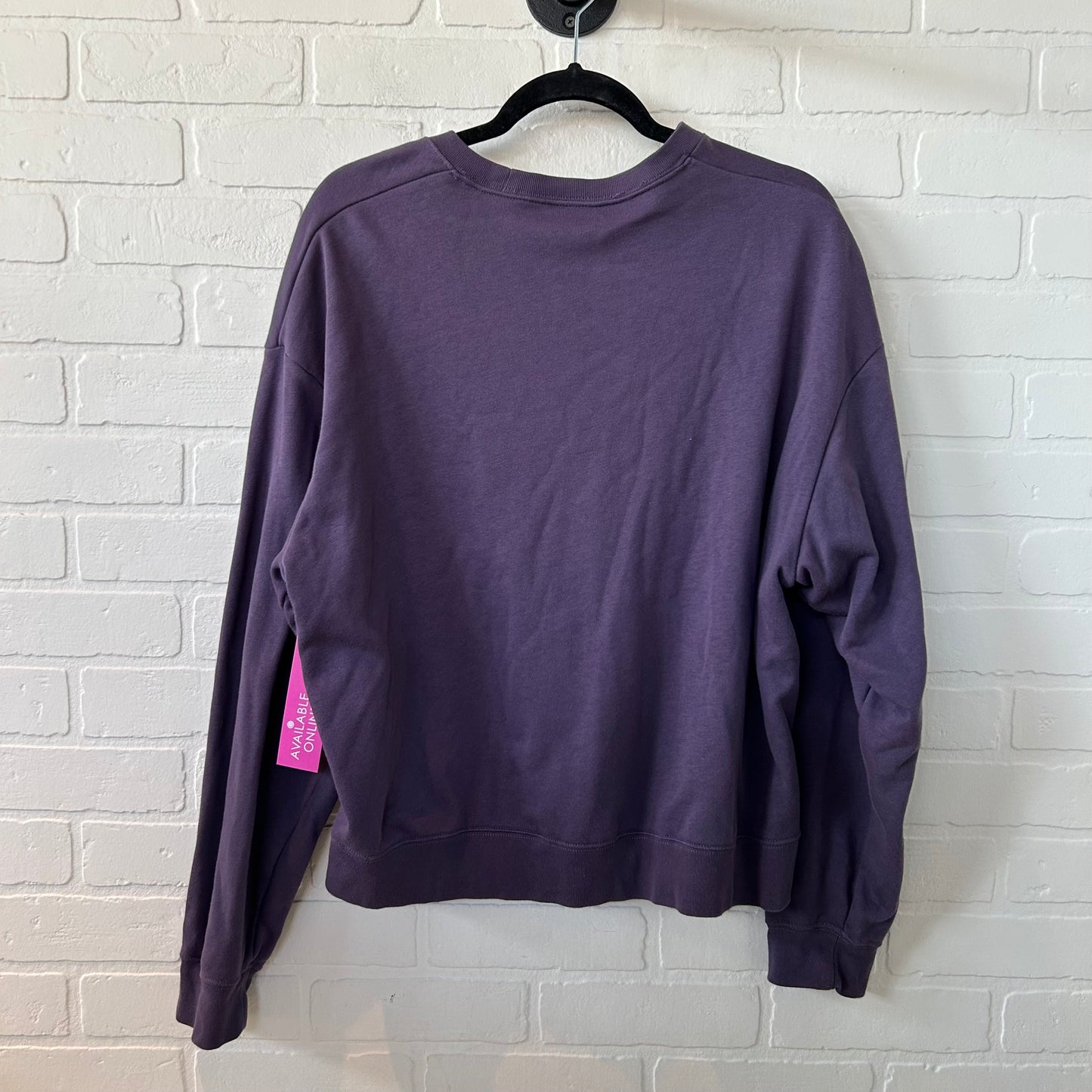 Athletic Sweatshirt Crewneck By Nike In Purple, Size: L