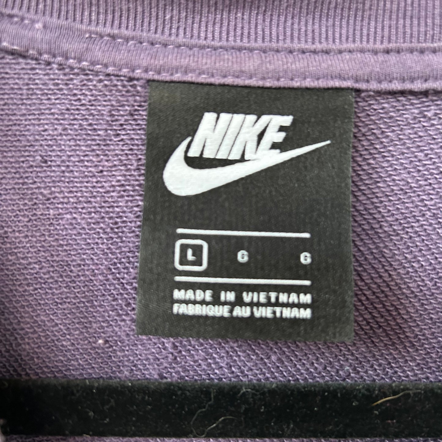 Athletic Sweatshirt Crewneck By Nike In Purple, Size: L