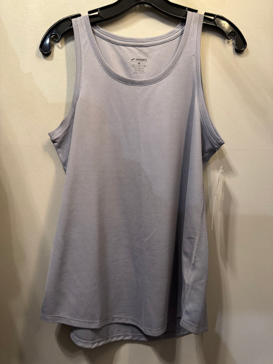 Athletic Tank Top By Brooks In Grey, Size: M