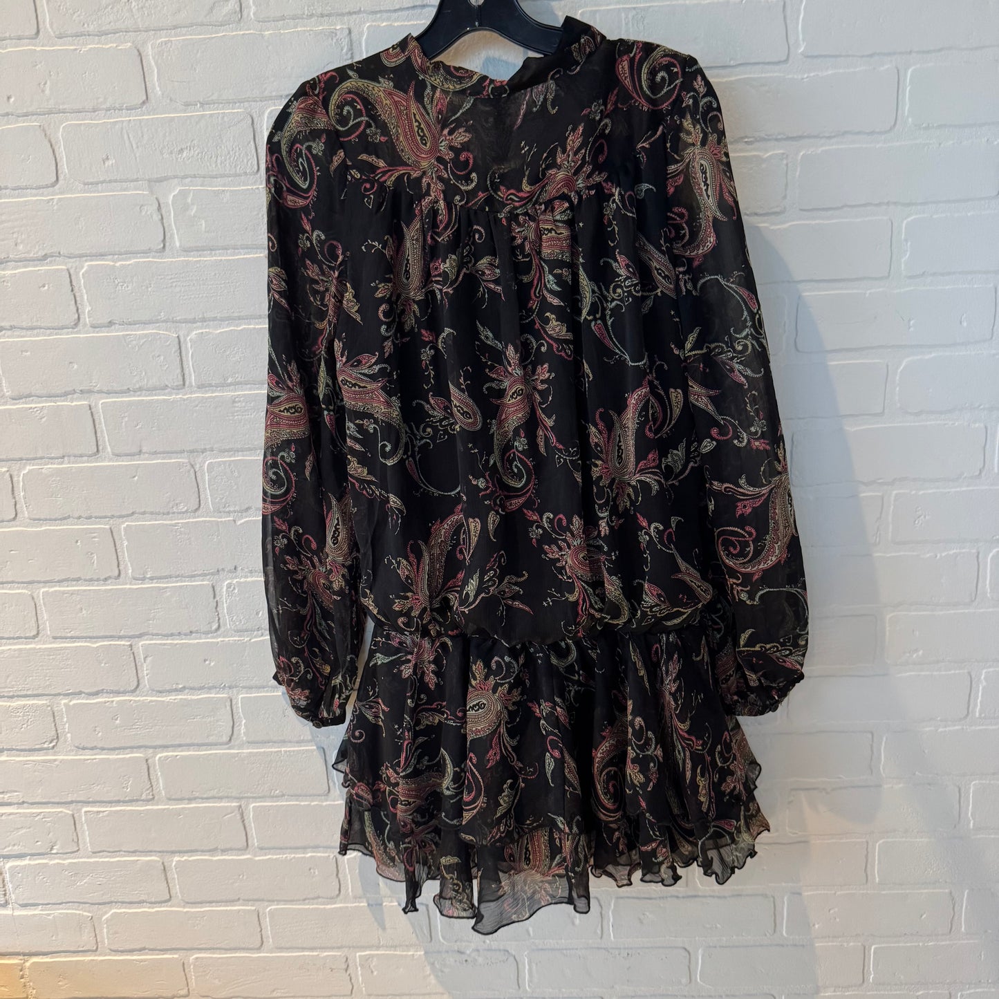 Tunic Long Sleeve By DIZZY LIZZY In Black & Green, Size: M