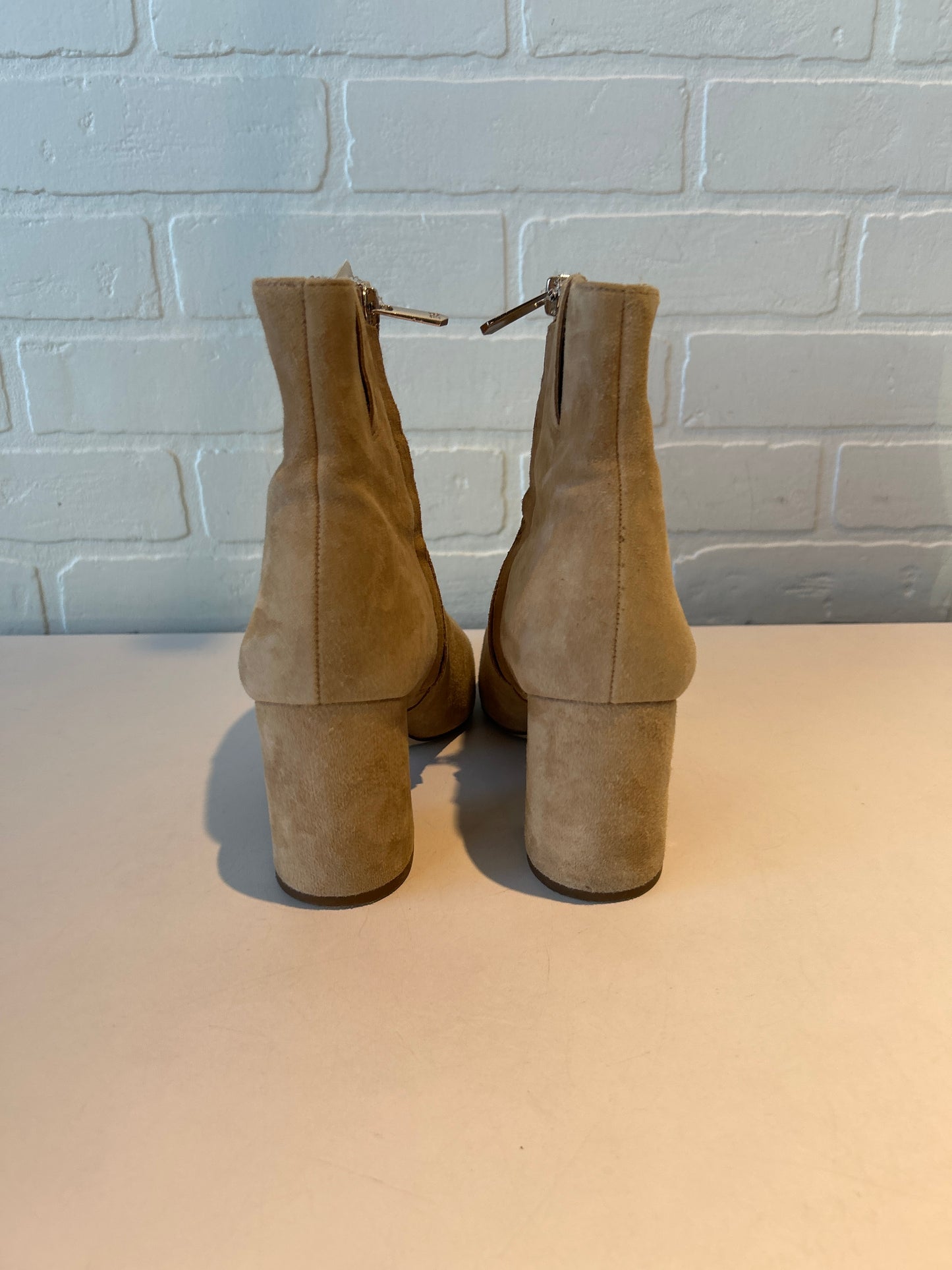 Boots Ankle Heels By Sam Edelman In Tan, Size: 9