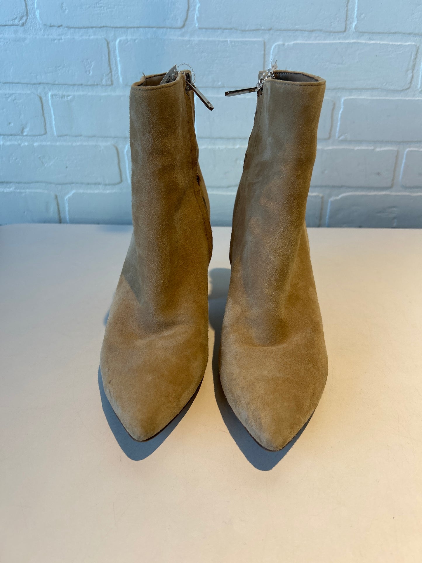 Boots Ankle Heels By Sam Edelman In Tan, Size: 9