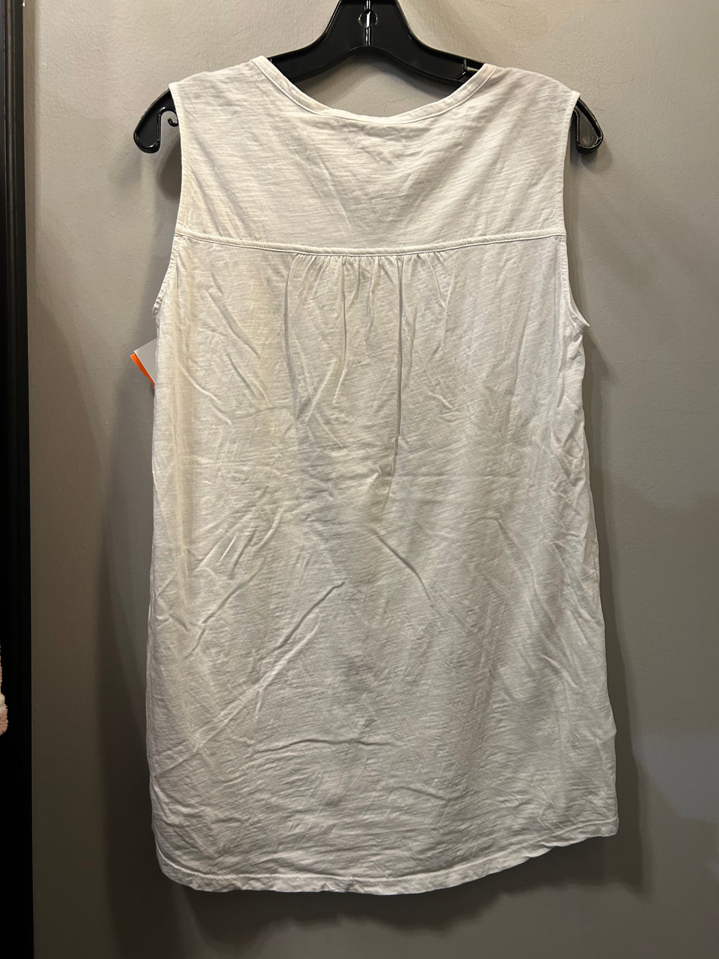 Top Sleeveless By Eddie Bauer In White, Size: M