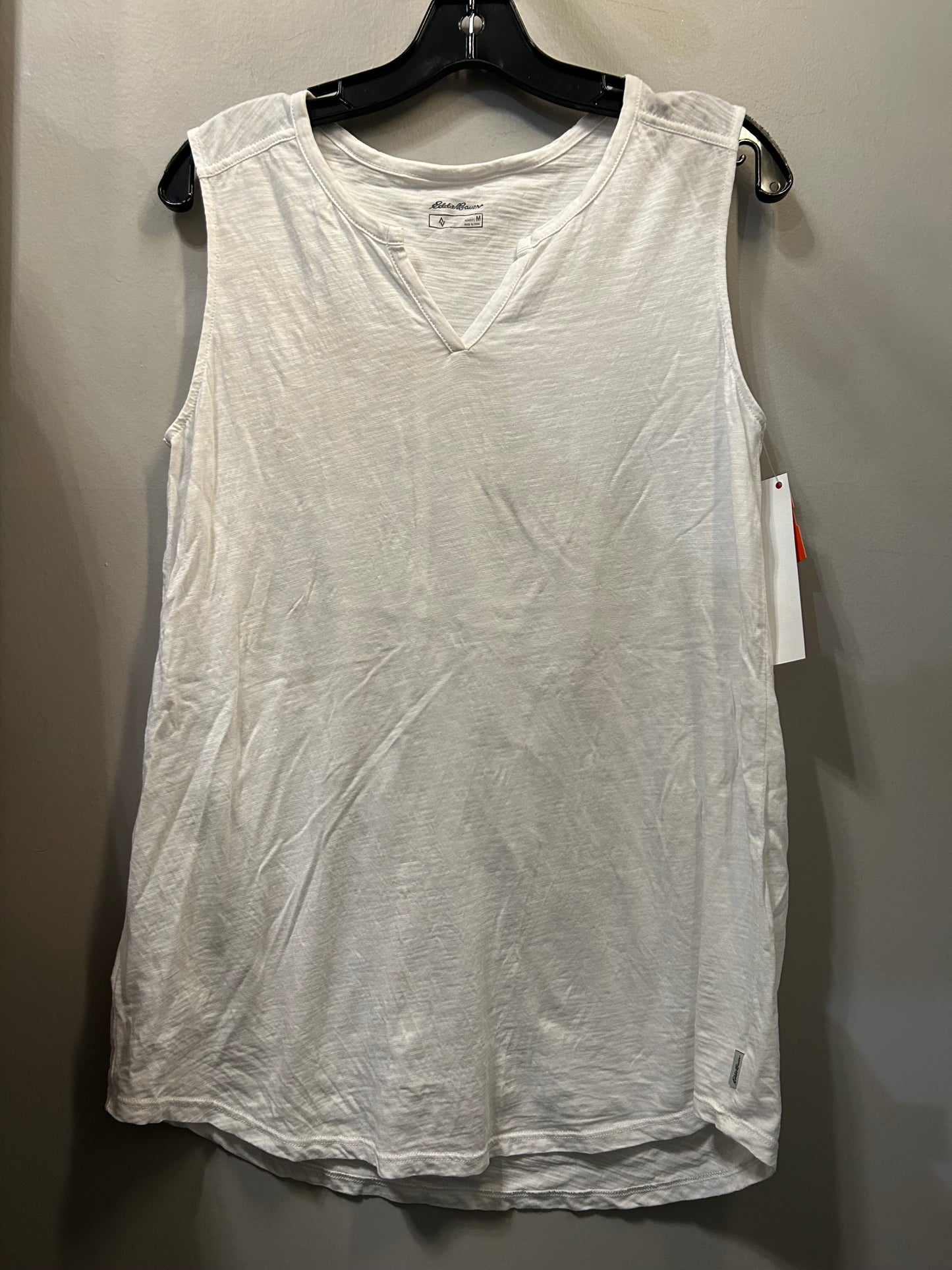 Top Sleeveless By Eddie Bauer In White, Size: M