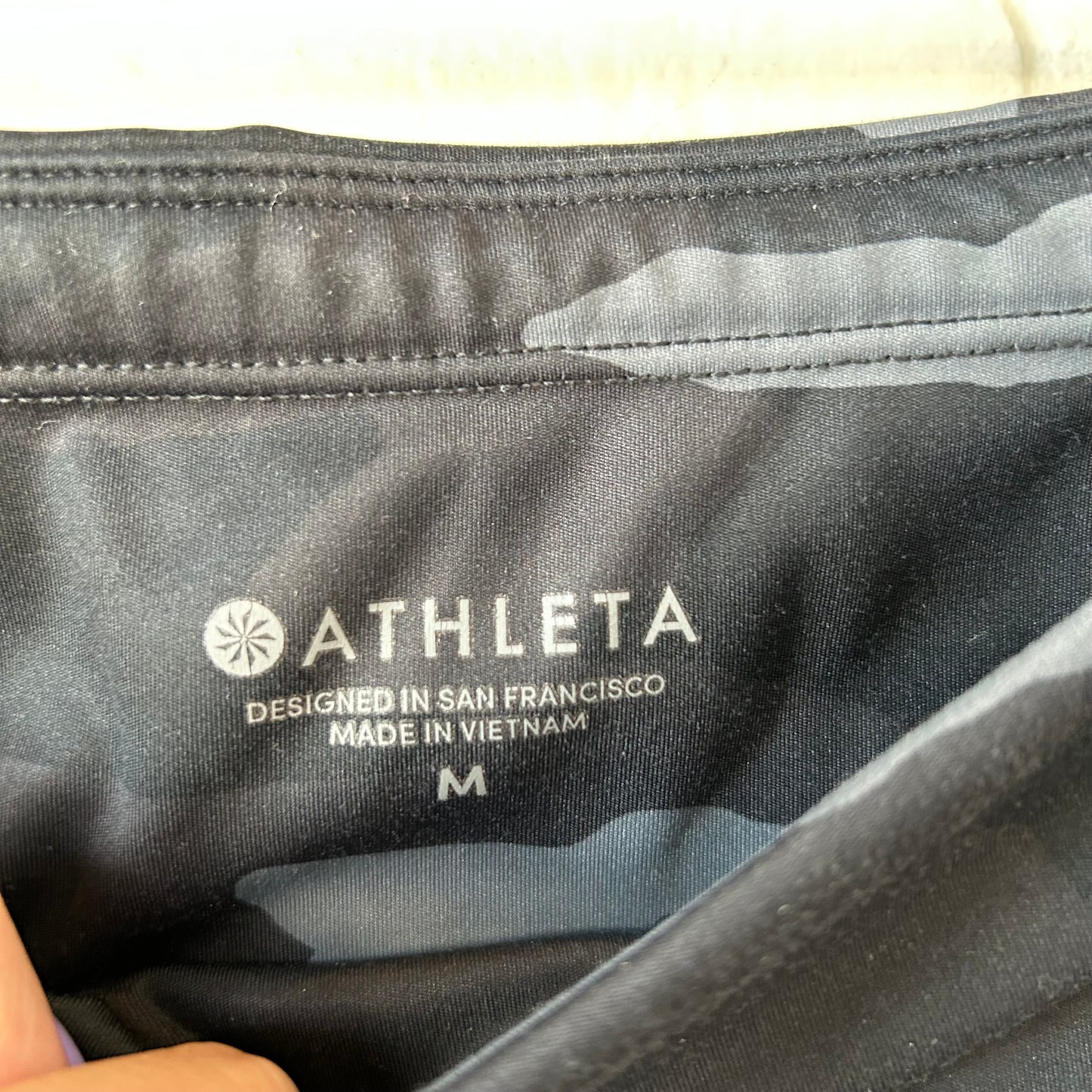 Athletic Pants By Athleta In Black & Grey, Size: 10