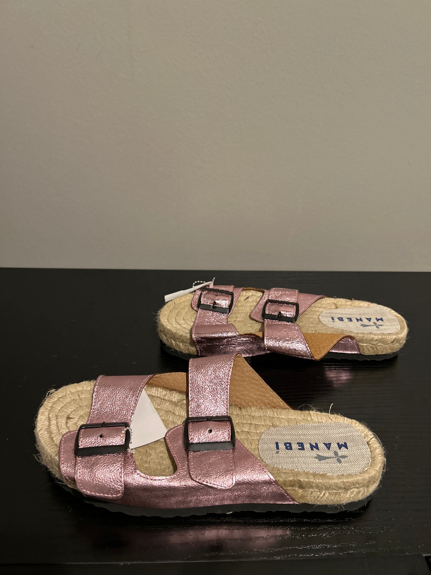 Sandals Flats By Cmc In Pink & Tan, Size: 7.5