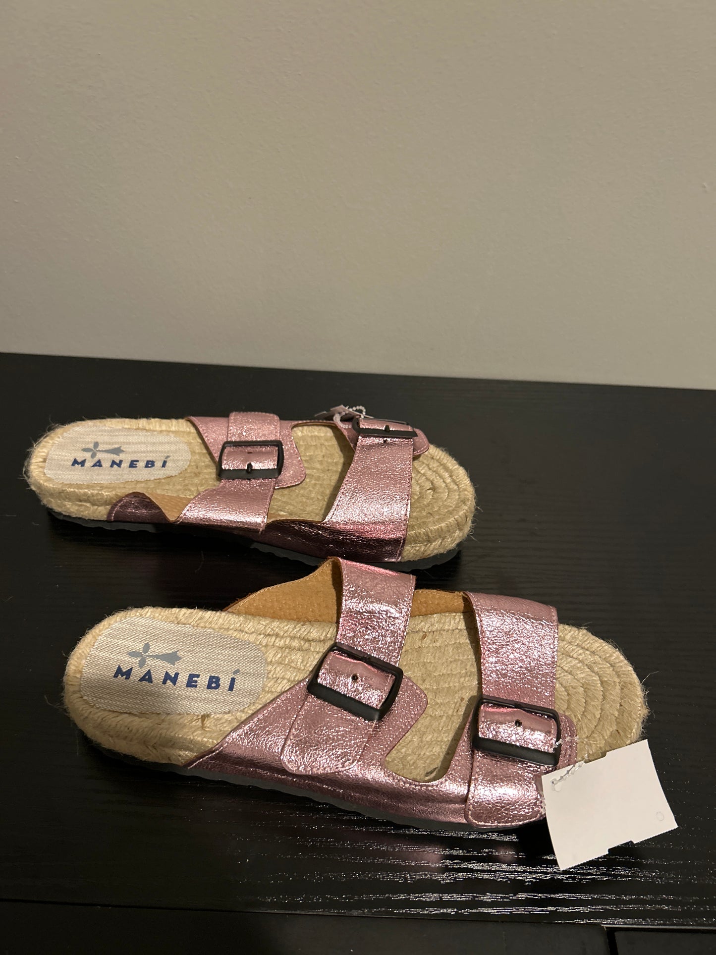 Sandals Flats By Cmc In Pink & Tan, Size: 7.5