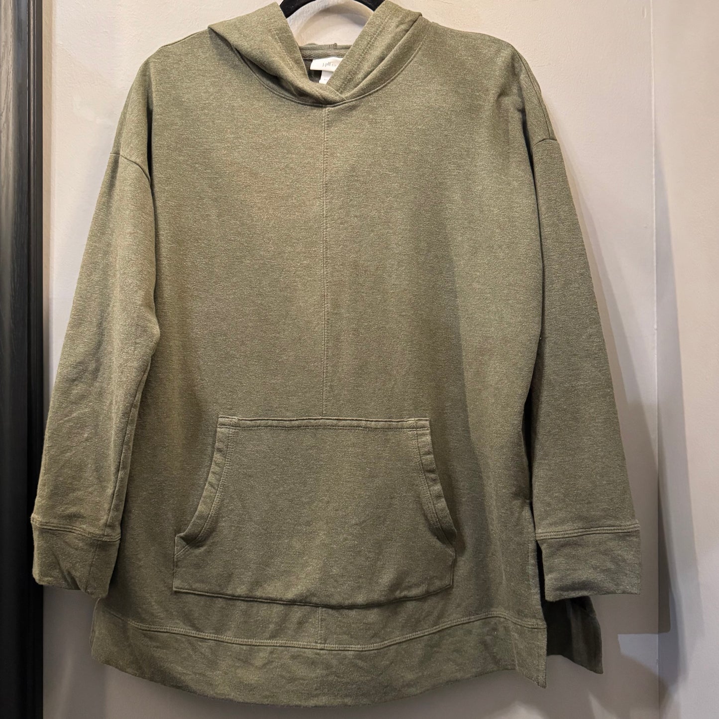 Sweatshirt Hoodie By J. Jill In Green, Size: S