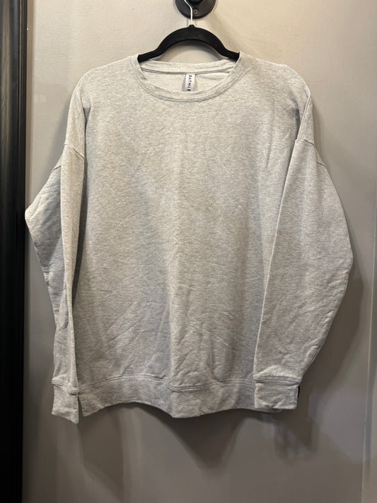 Athletic Sweatshirt Crewneck By Athleta In Grey, Size: M