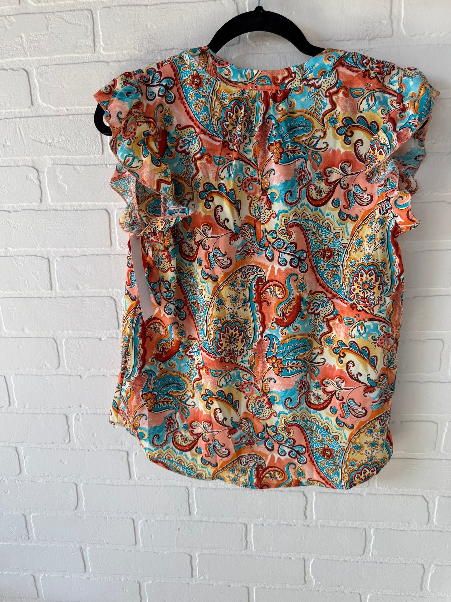 Top Sleeveless By Cme In Orange, Size: M