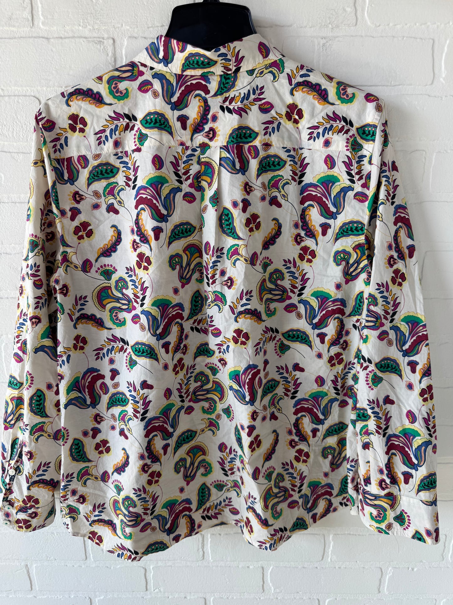 Top Long Sleeve By Talbots In Paisley Print, Size: Xlp
