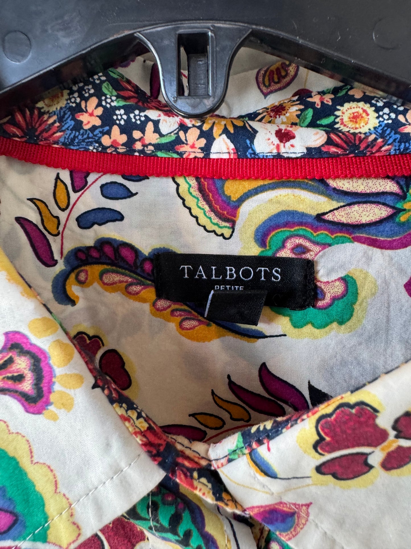 Top Long Sleeve By Talbots In Paisley Print, Size: Xlp