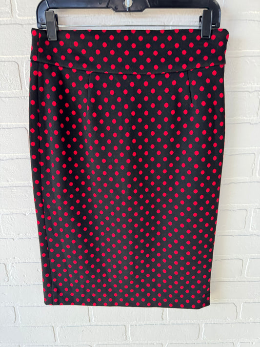 Skirt Midi By Grace In Black & Red, Size: 6