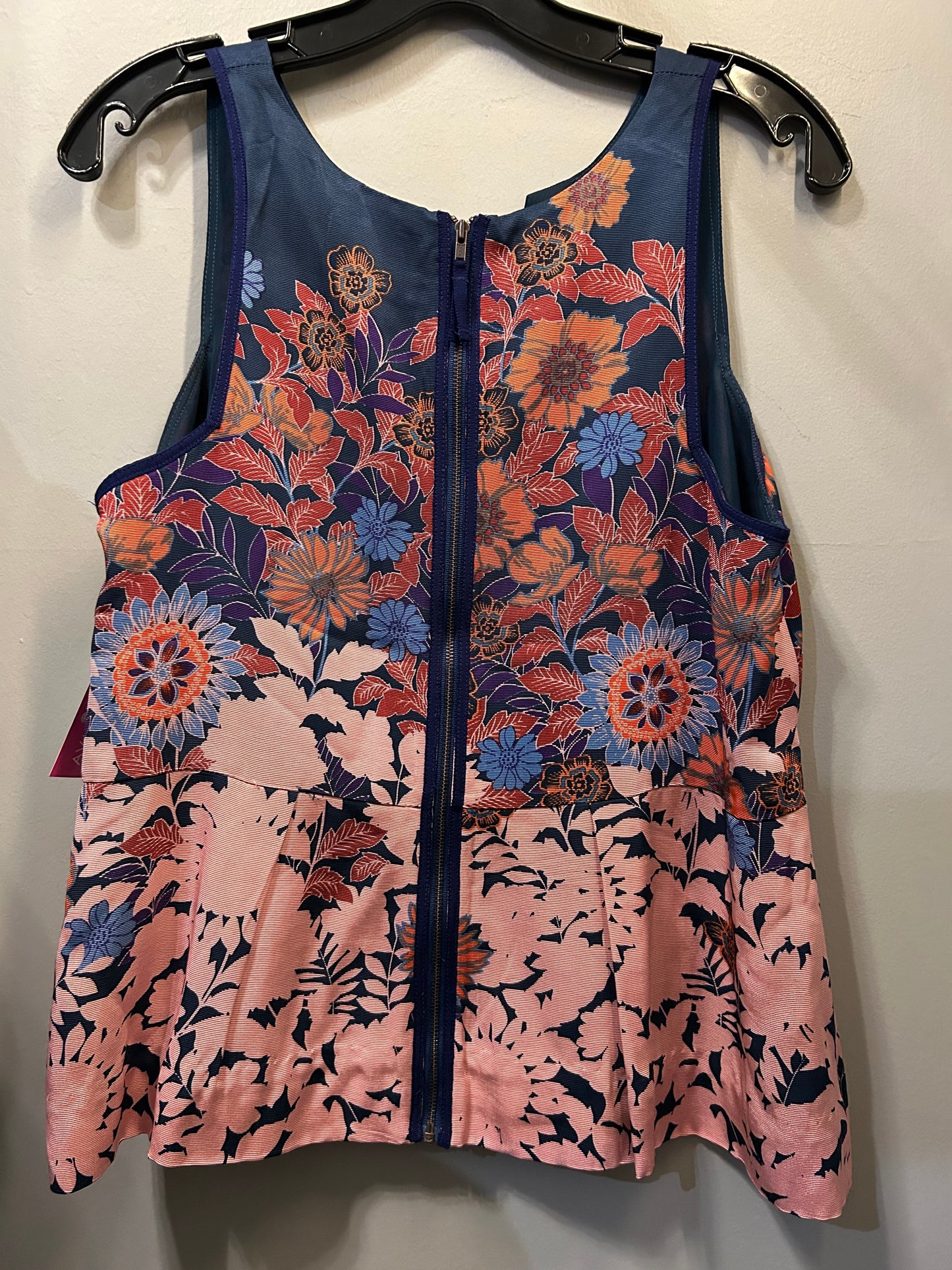 Top Sleeveless By Hd In Paris In Blue & Pink, Size: M