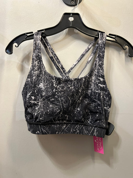 Athletic Bra By Lululemon In Black & White, Size: M