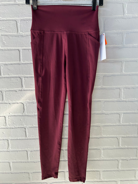 Athletic Leggings By Cme In Maroon, Size: 4