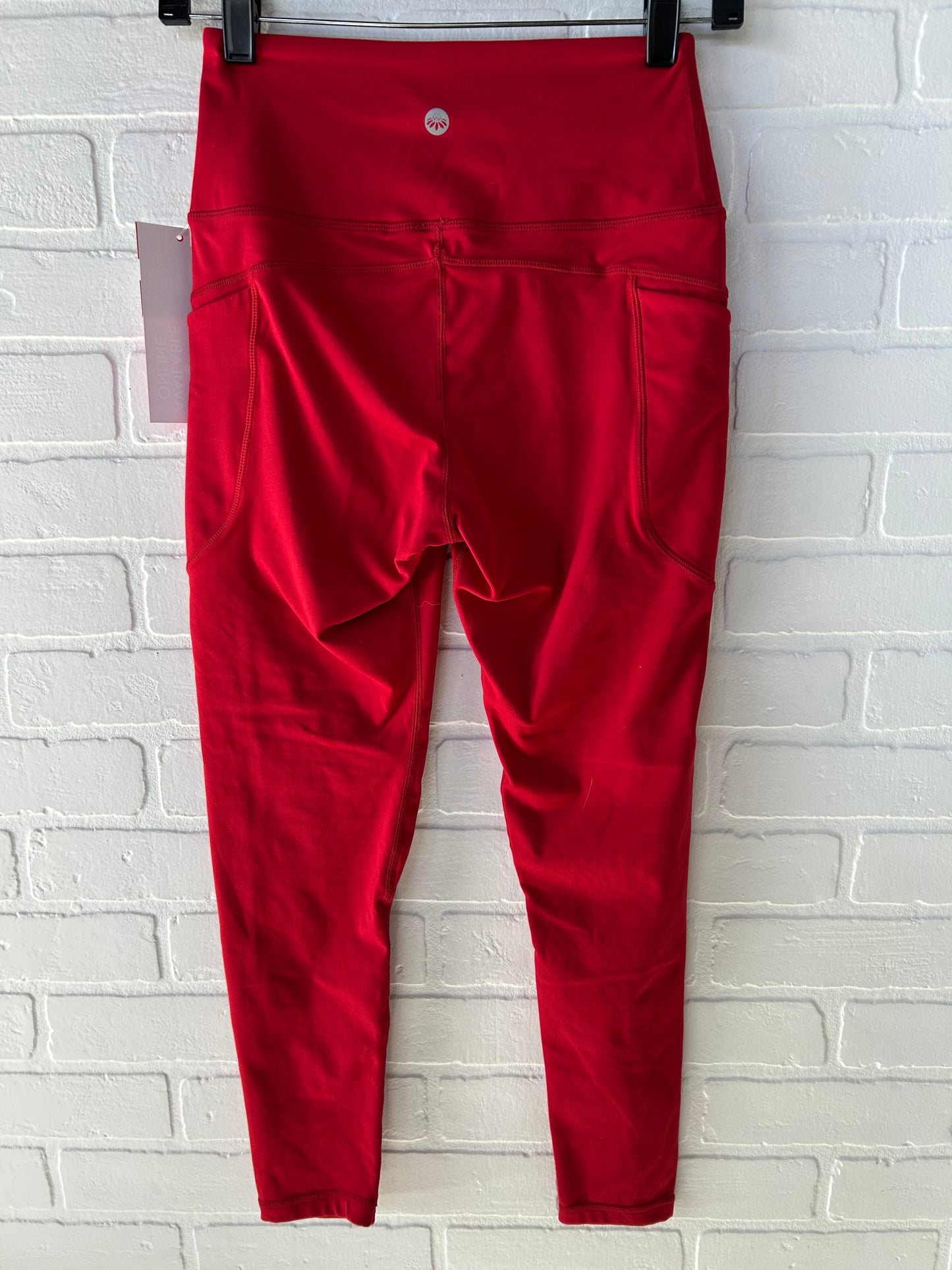 Athletic Leggings By Cme In Red, Size: 4