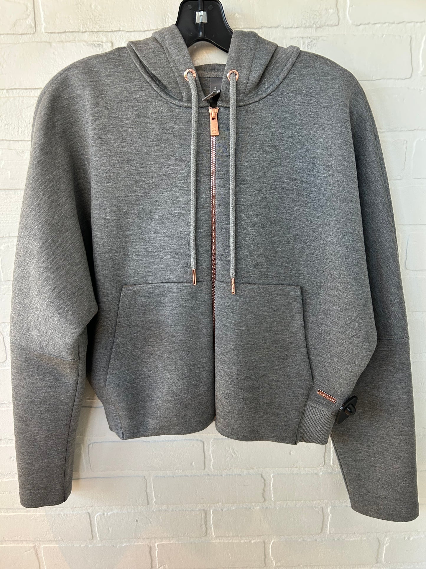 Athletic Sweatshirt Hoodie By Sweaty Betty In Grey, Size: S