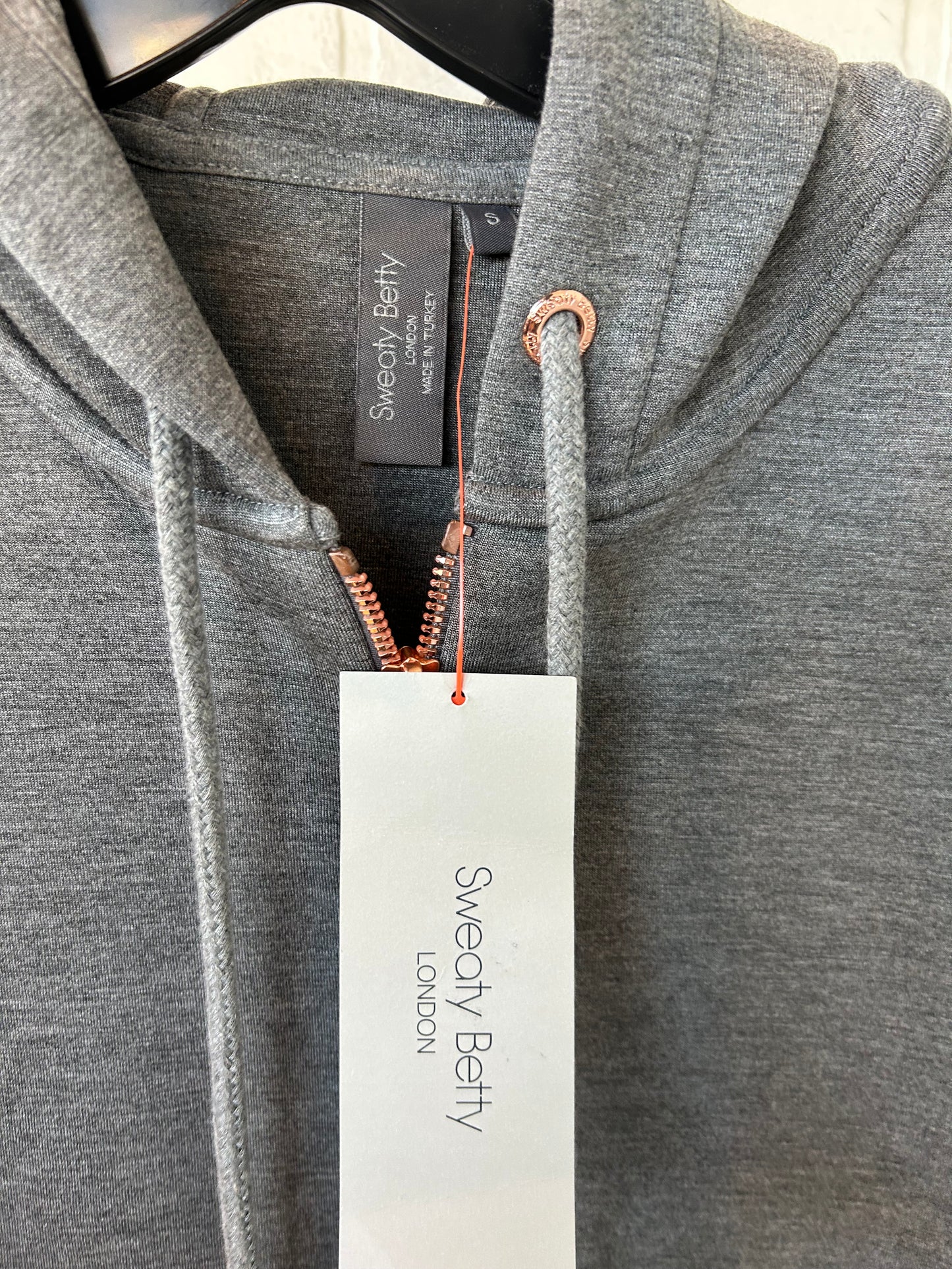 Athletic Sweatshirt Hoodie By Sweaty Betty In Grey, Size: S