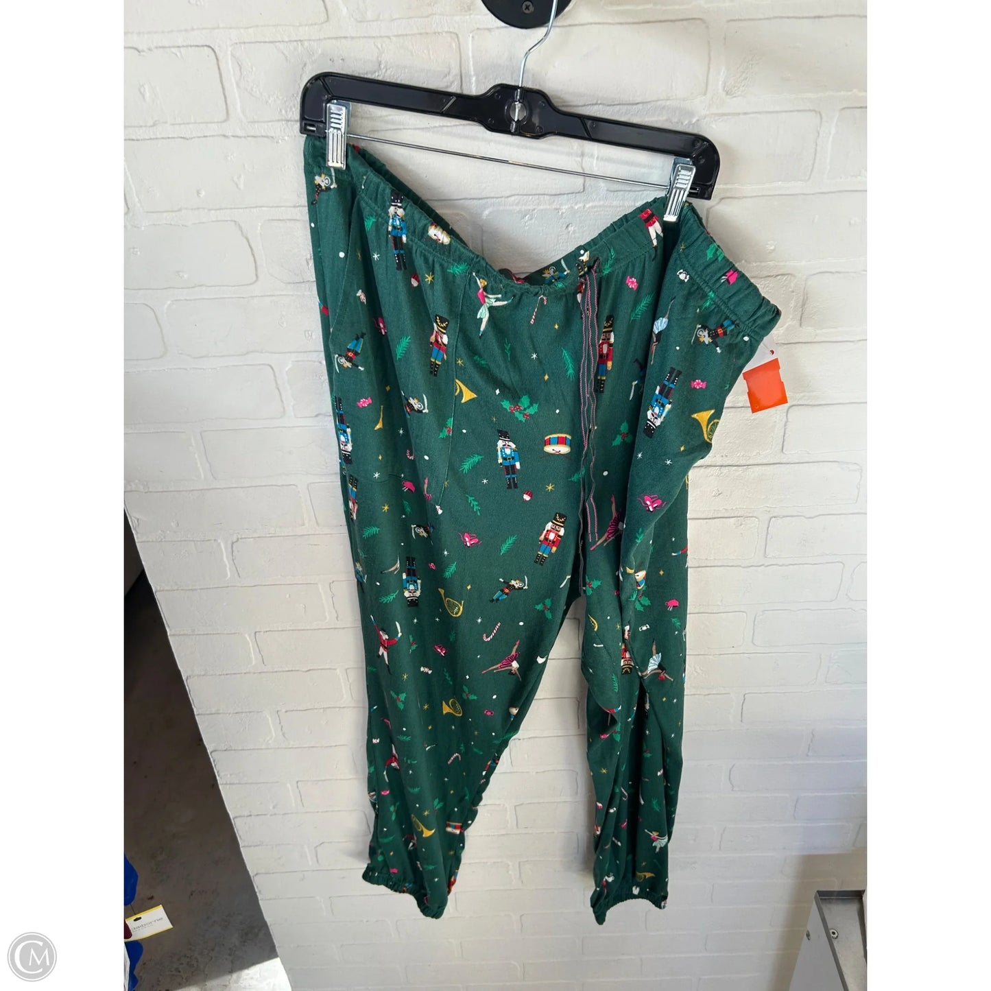 Pajama Pants By Joyspun In Green & White, Size: 3x