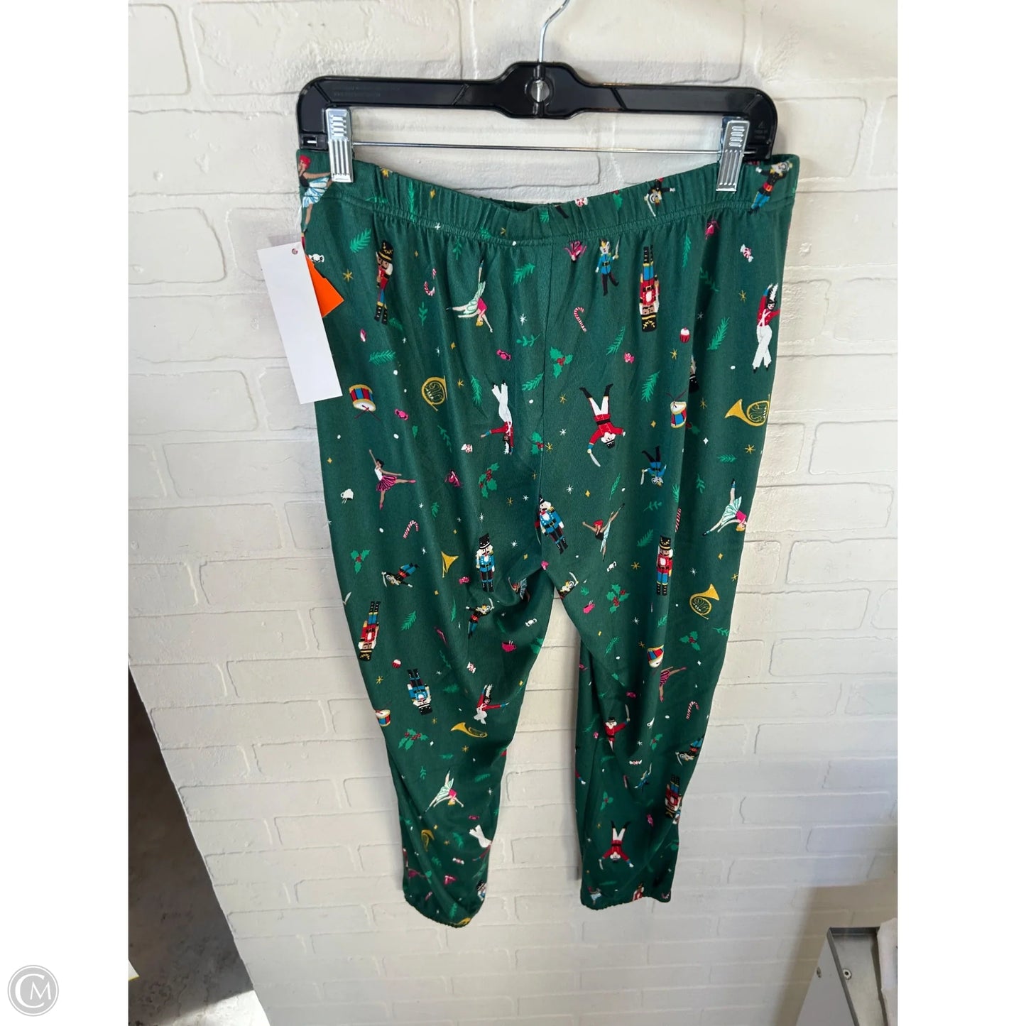 Pajama Pants By Joyspun In Green & White, Size: M