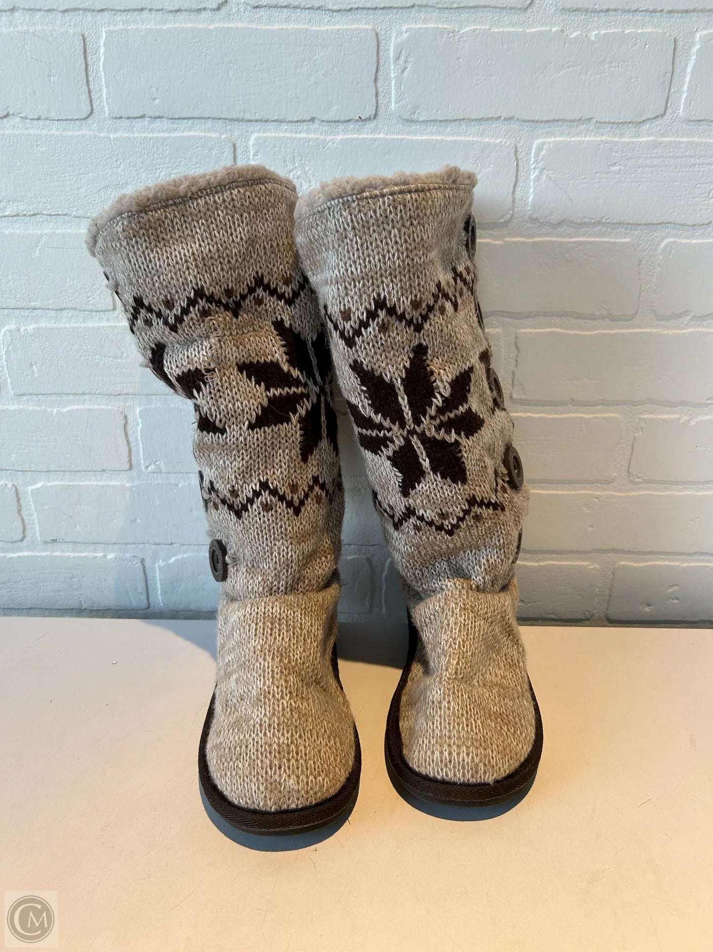 Slippers By Muk Luks In Brown & Tan