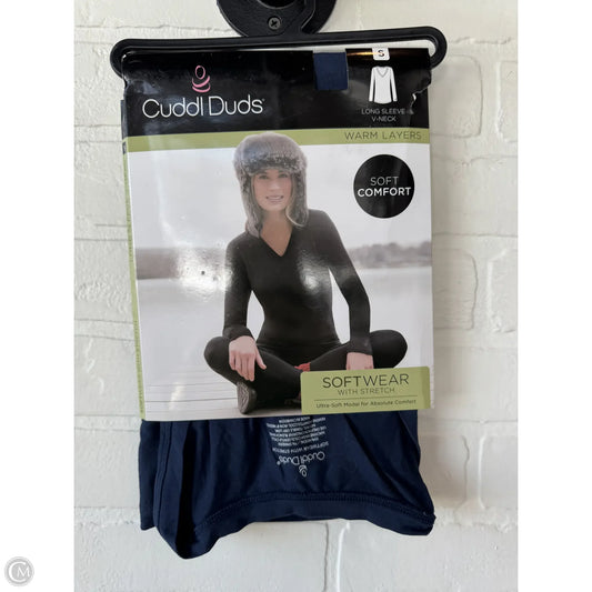 Athletic Top Long Sleeve Crewneck By Cuddl Duds In Navy, Size: S