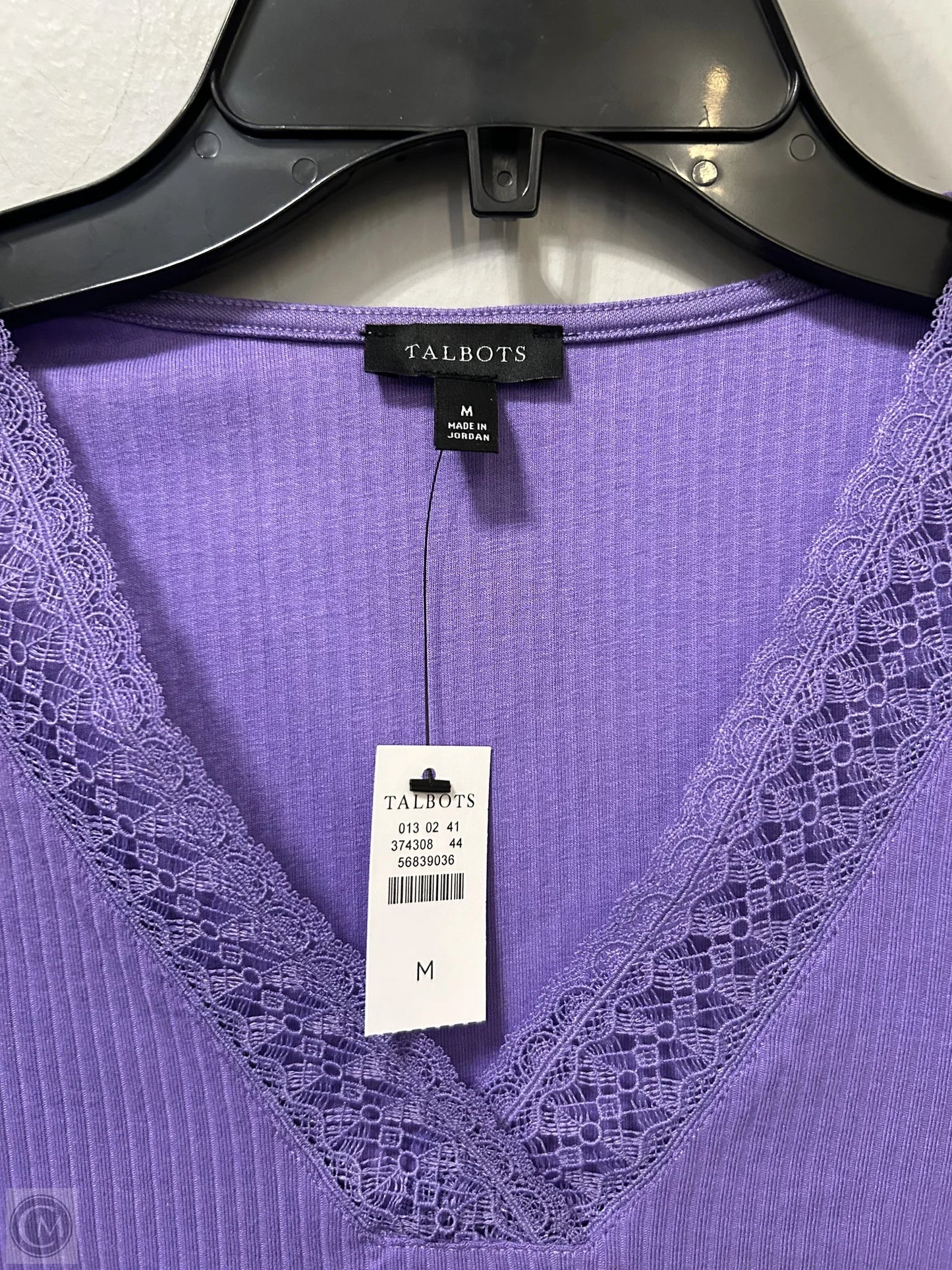 Top Short Sleeve By Talbots In Purple, Size: M