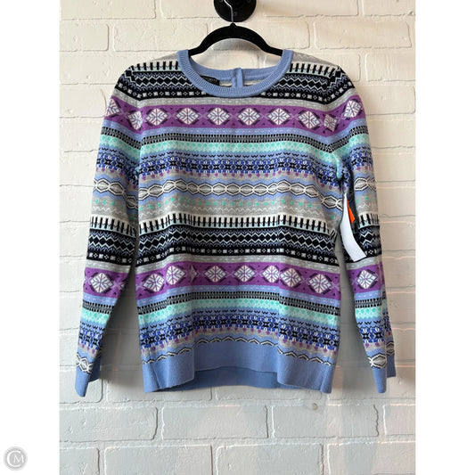 Sweater By Talbots In Blue & Grey, Size: Mp