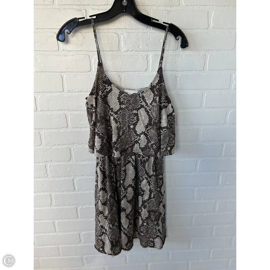 Dress Casual Short By H&m In Snakeskin Print, Size: S