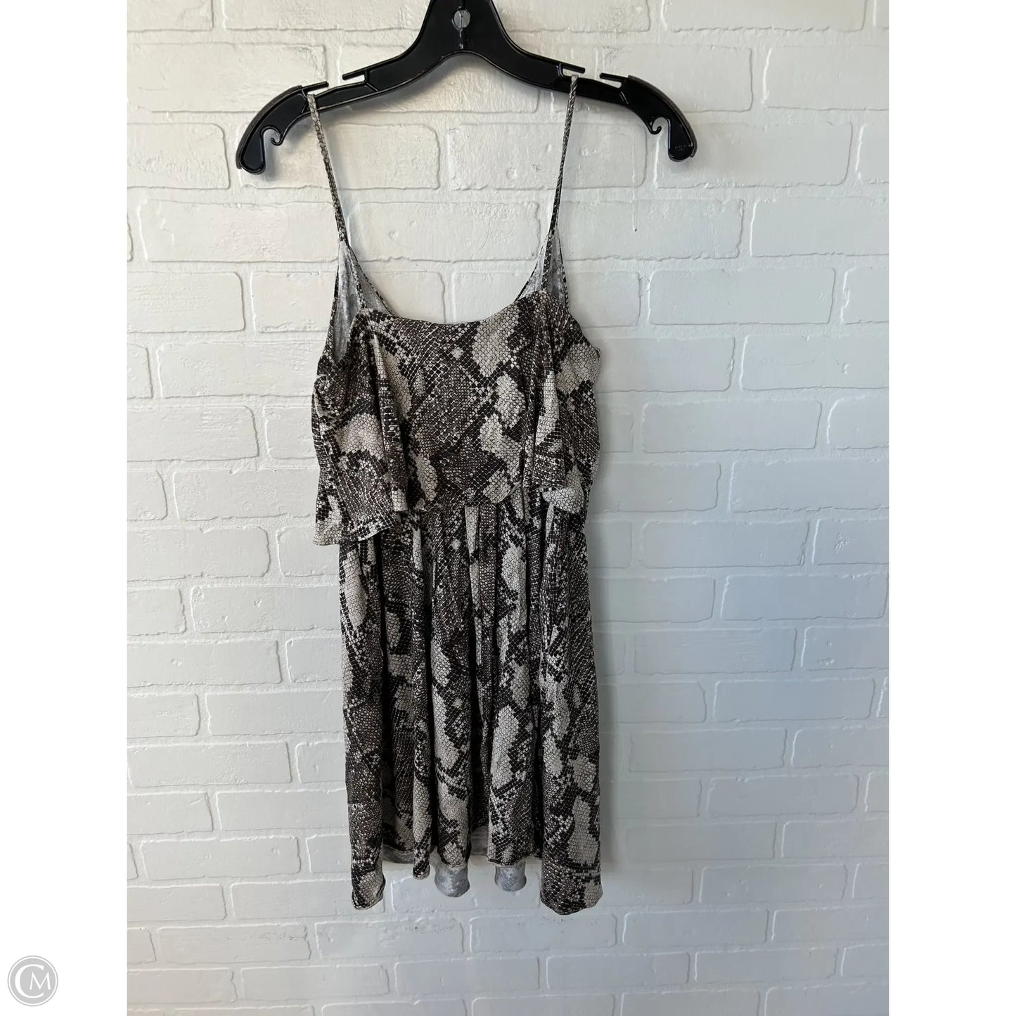 Dress Casual Short By H&m In Snakeskin Print, Size: S