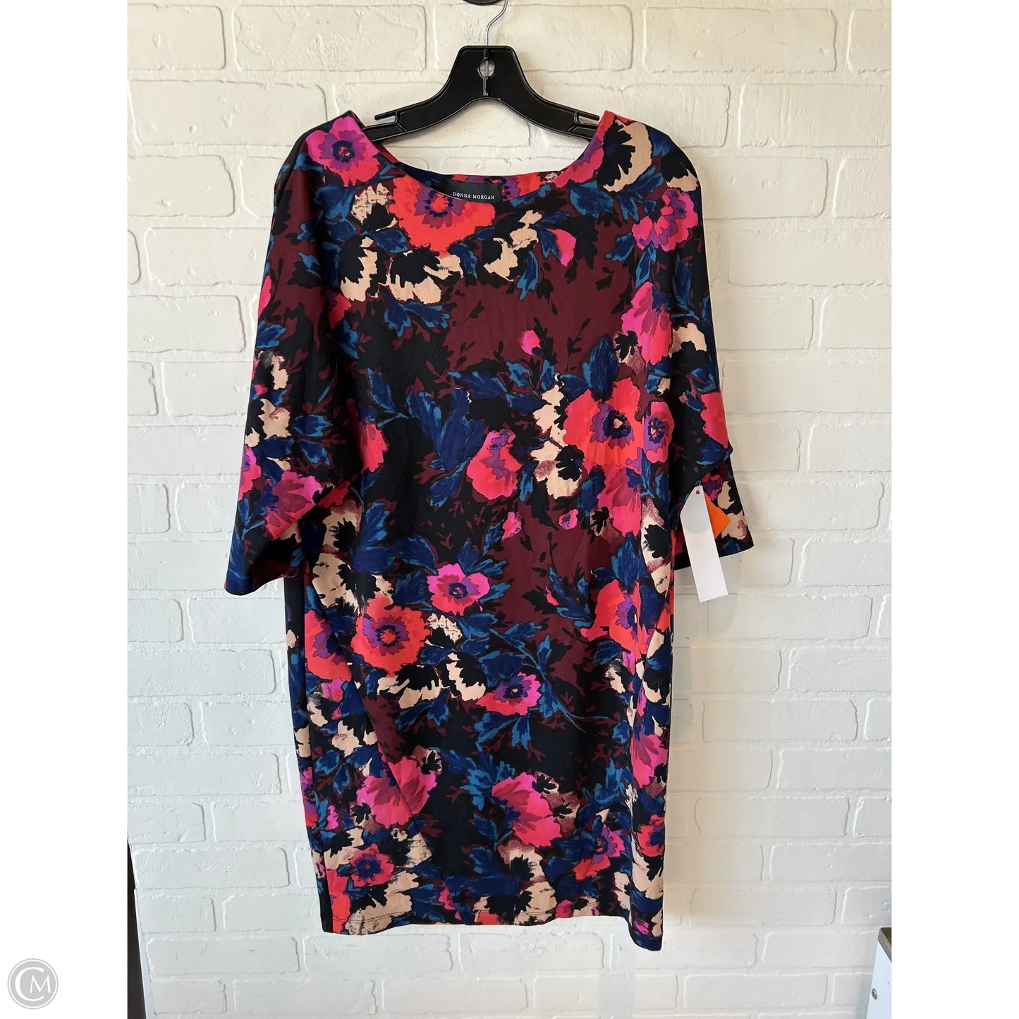 Dress Work By Donna Morgan In Black & Pink, Size: L
