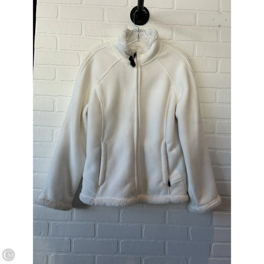 Jacket Fleece By Green Tea In White, Size: L