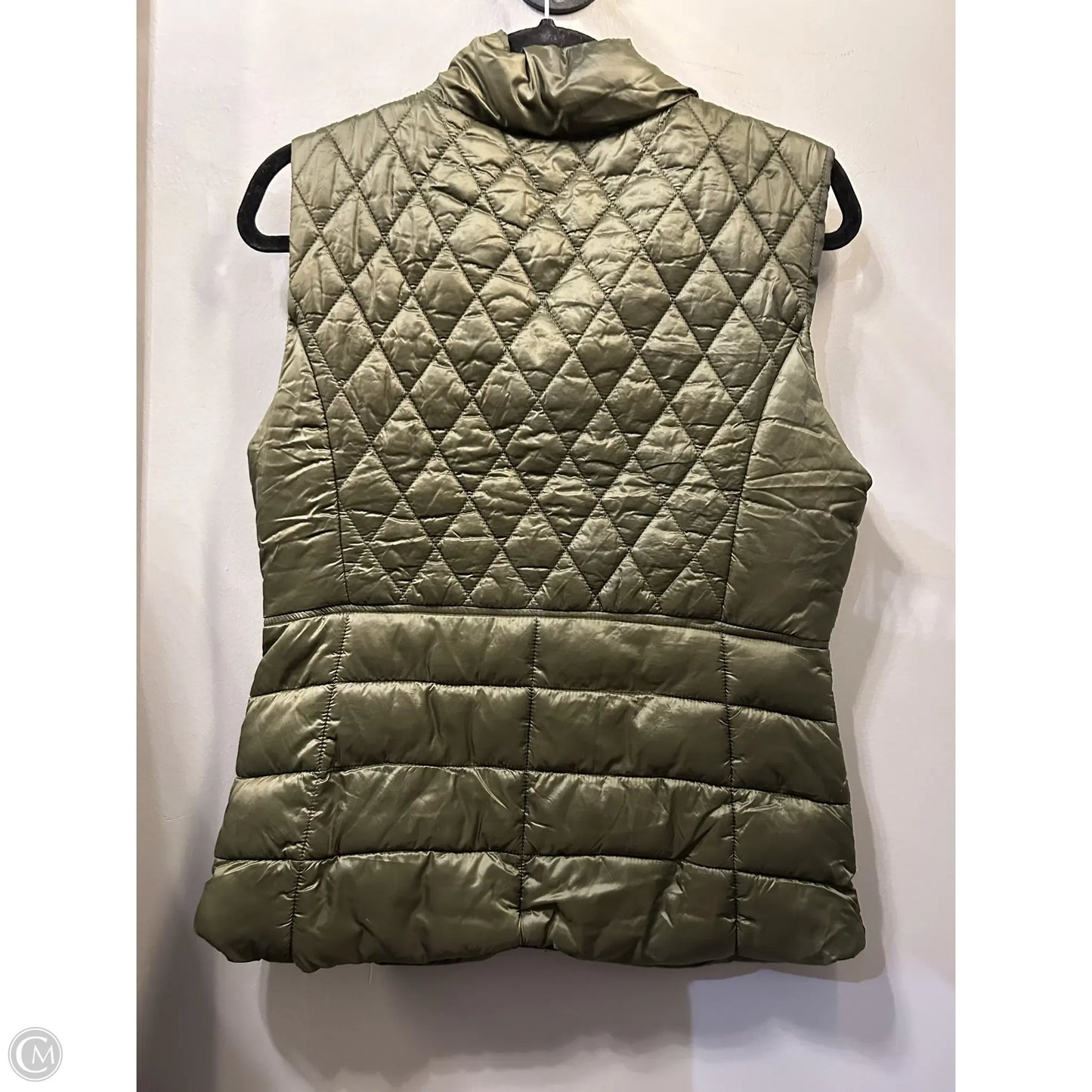 Vest Puffer & Quilted By Clothes Mentor In Green, Size: L