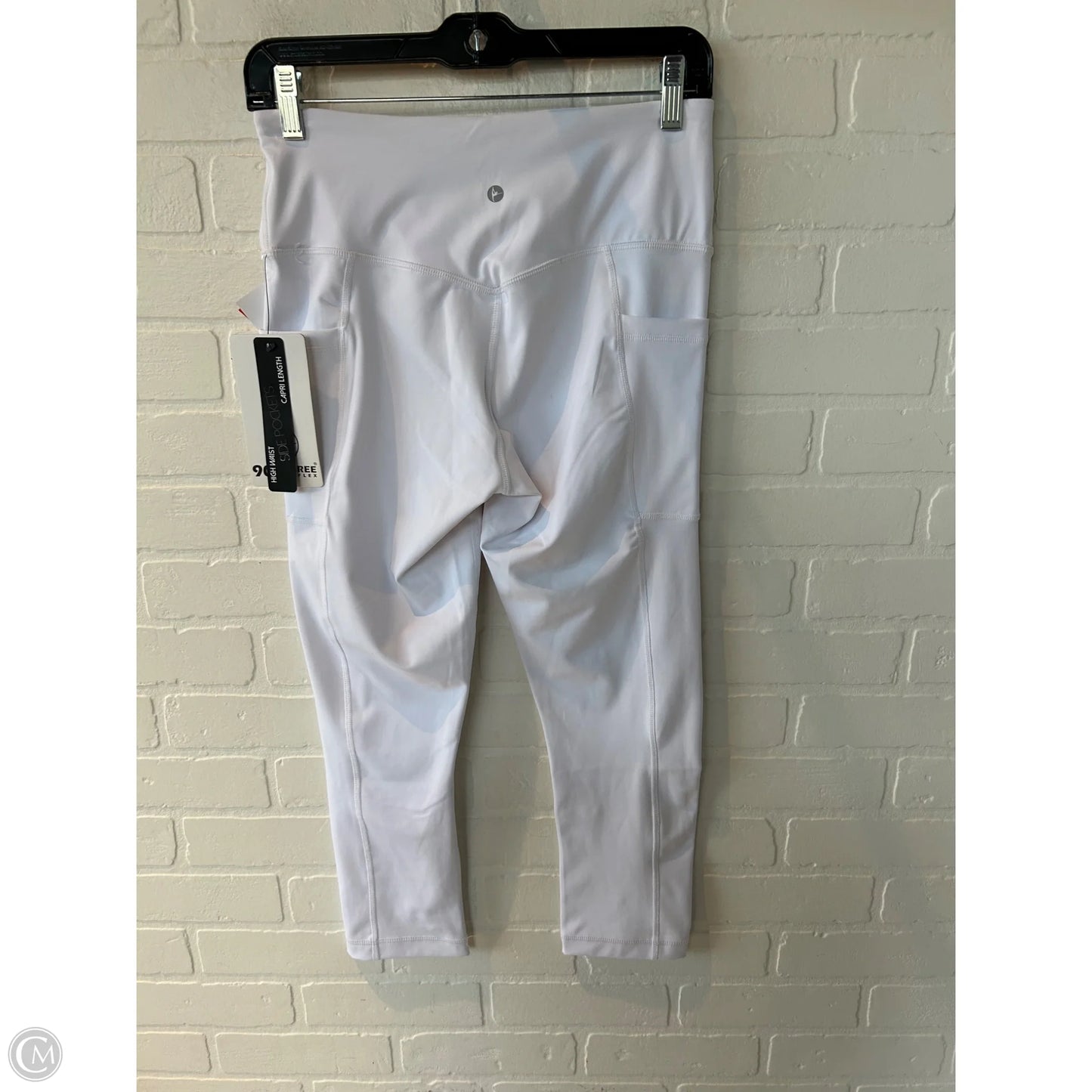 Athletic Capris By 90 Degrees By Reflex In White, Size: 8