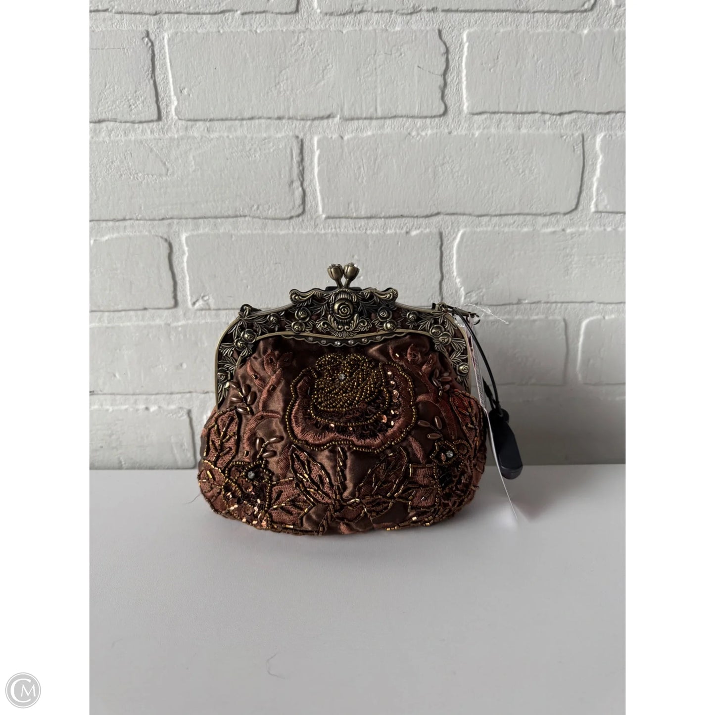 Clutch By VINTAGE BEJEWELED KISS LOCK VINTAGE, Size: Small