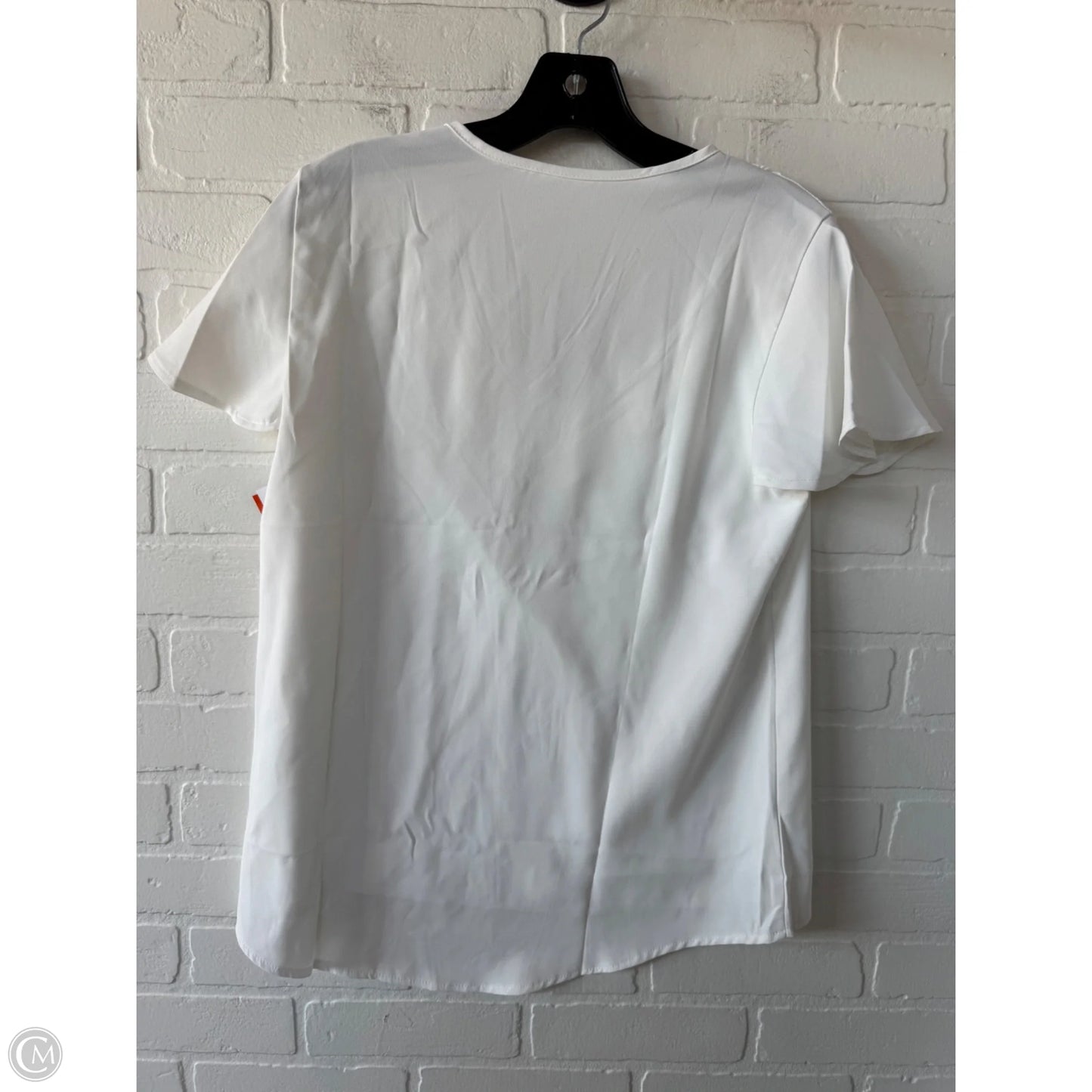 Top Short Sleeve By Cme In White, Size: S